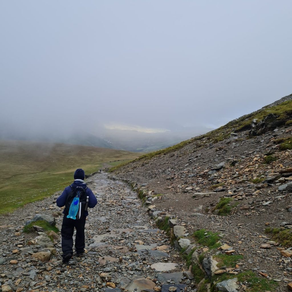 Easy to follow in good weather, you’ll probably find yourself alongside many fellow hikers aiming for the summit.