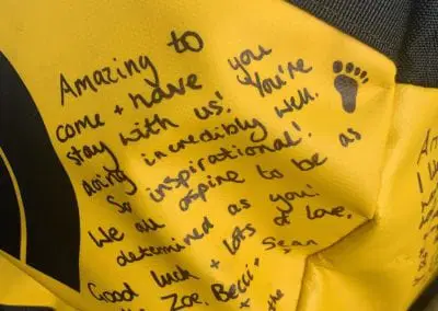 Gallery of foot injuries caused by running barefoot across Britain.