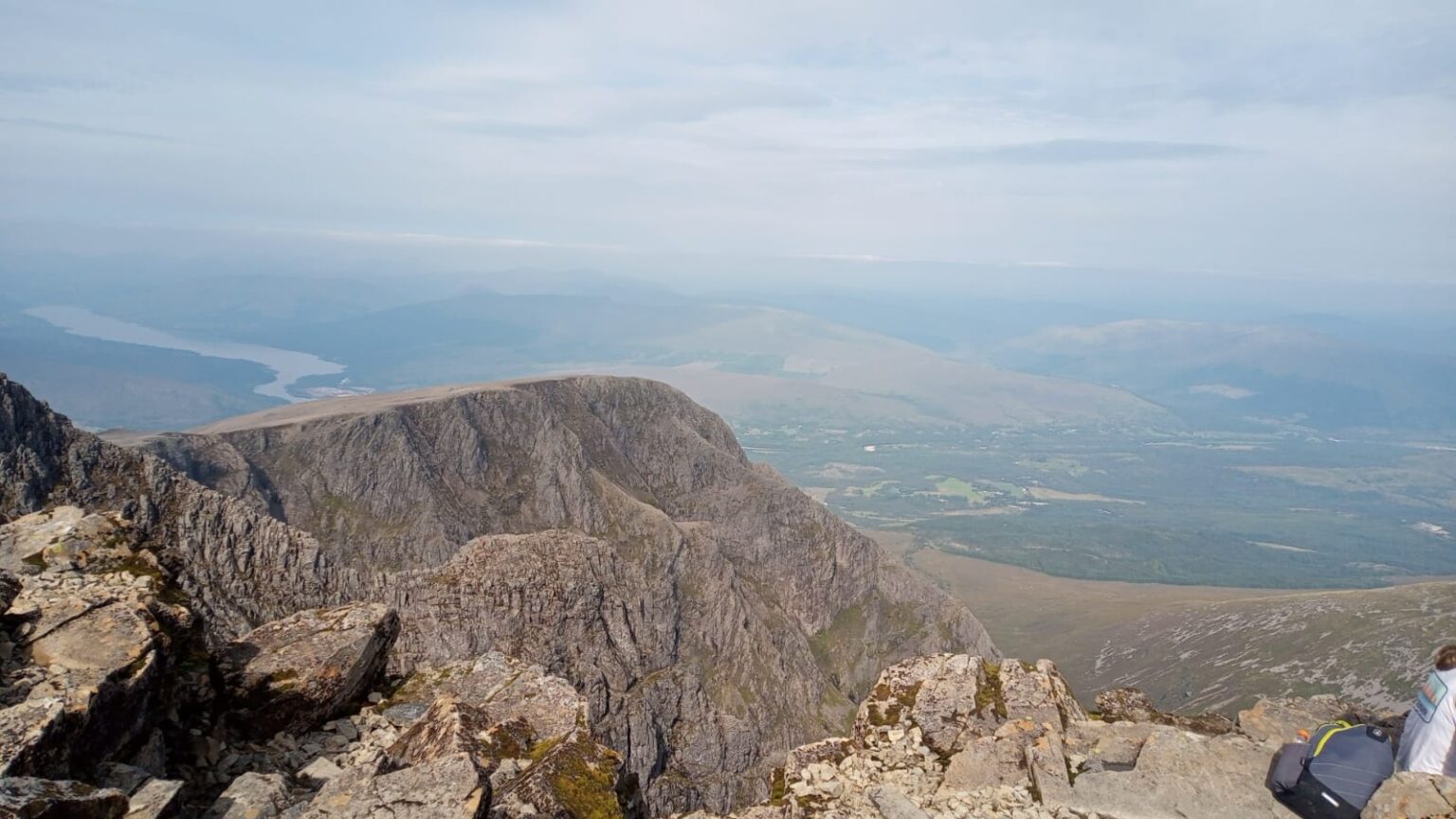 A long way back down