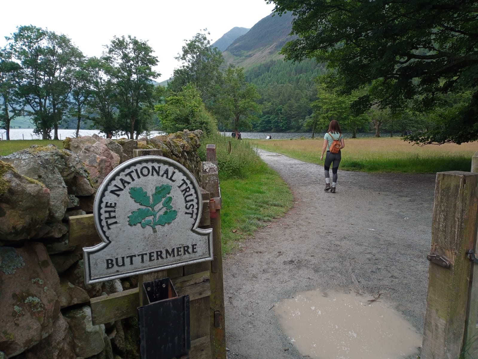 The National Trust sign marks the spot.