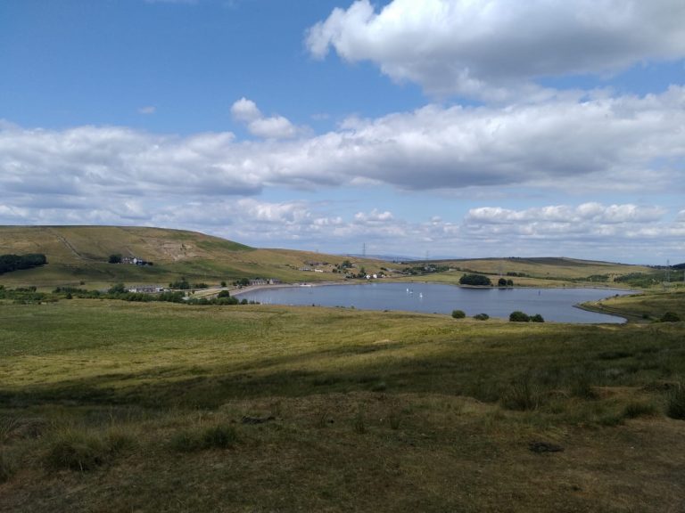 The reservoir today is enjoyed by both walkers and water sport enthusiasts alike.